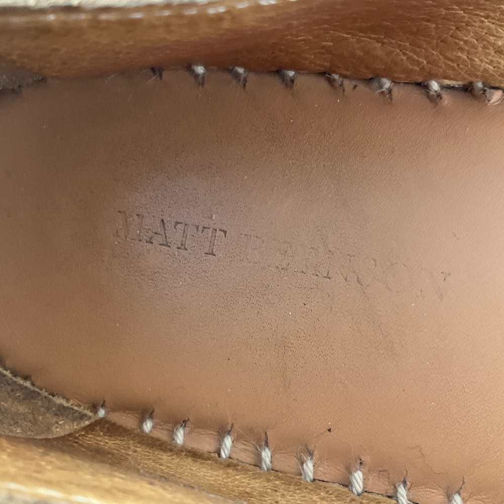 Matt Bernson Valencia Black Leather Espadrilles Size 6 Made in Spain - Picture 11 of 14